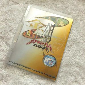 1999 Pokemon Japanese Neo Genesis Premium File 1 Folder 9 Holo Promo Card Set 1